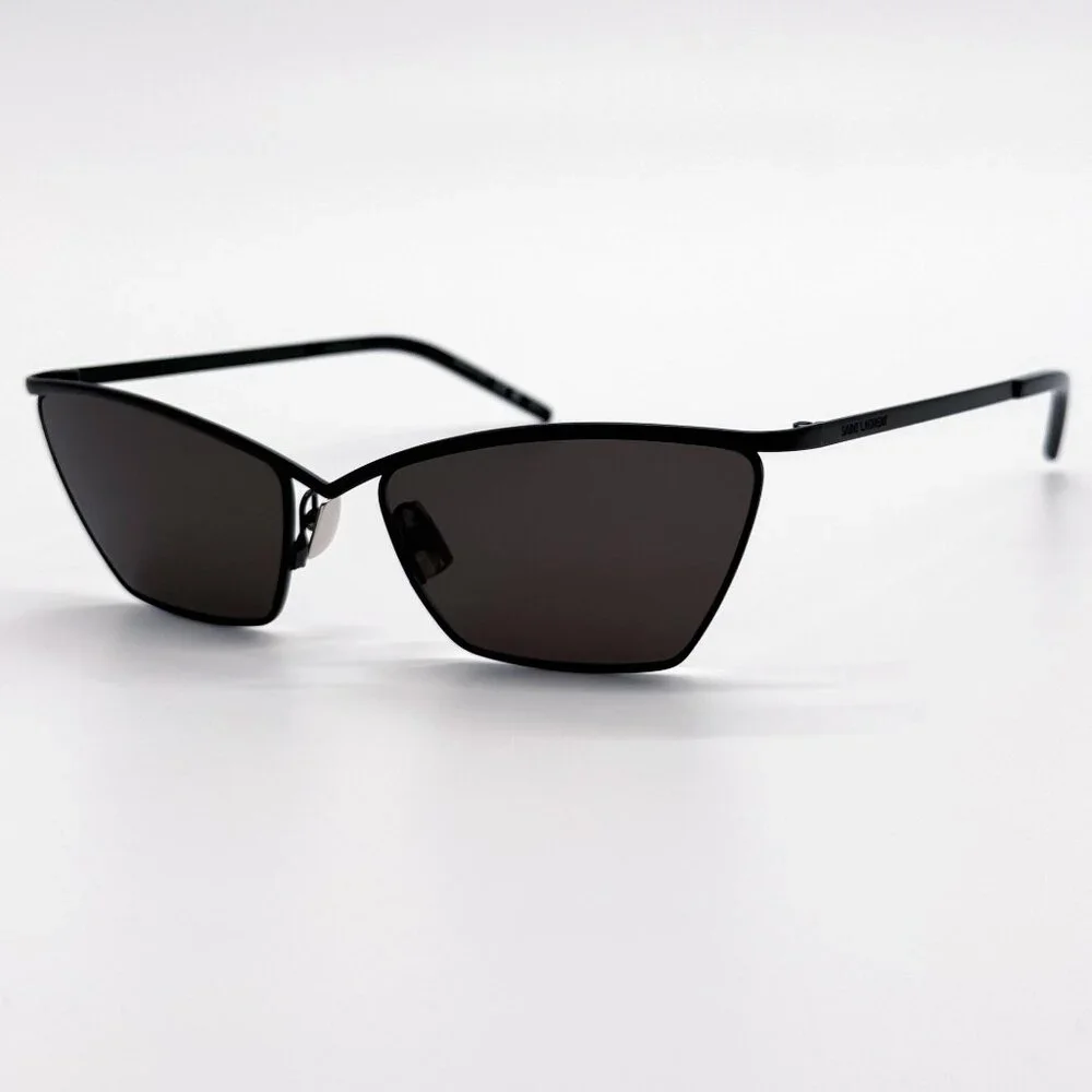 NEW SAINT LAURENT SUNGLASSES SL637 001 BLACK CAT EYE WOMEN EYEWEAR SL 637 001